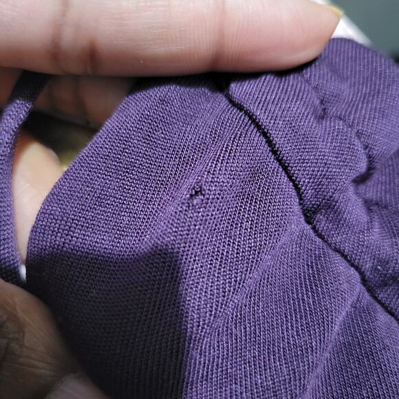 Club Monaco Slip Dress Purple Maxi Halter Spaghetti Straps Plunging Size Medium - Picture 9 of 15